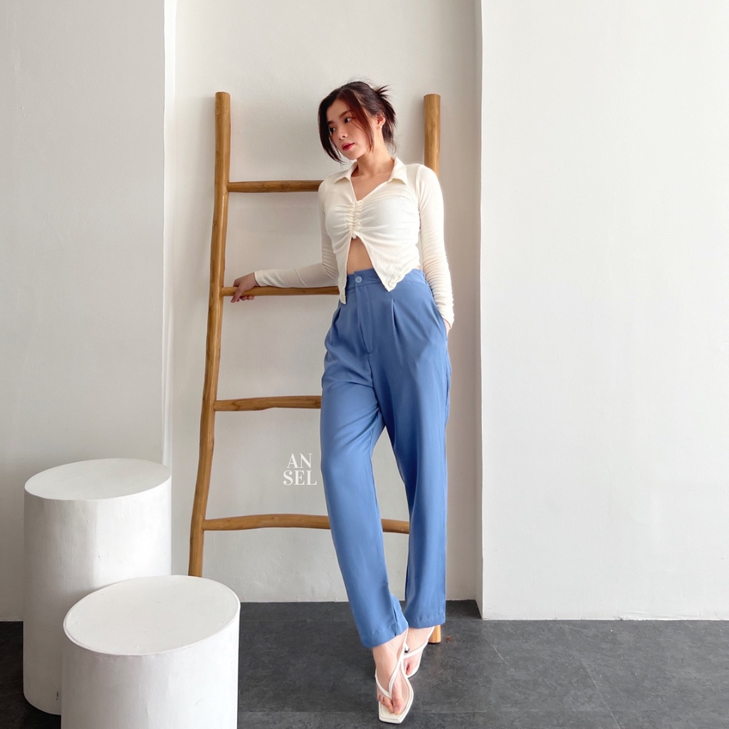 Loose Skinny Pants Wanita - Celana  Wanita - Celana Kantor Formal Celana Casual