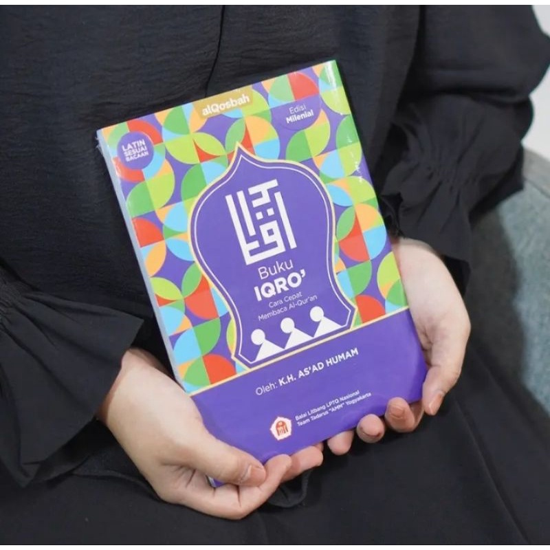 Buku Iqro A5 Iqro' Milenial Full Colour Multiwarna AlQosbah | Buku Iqra Jilid 1 sampai 6 Iqro Latin 