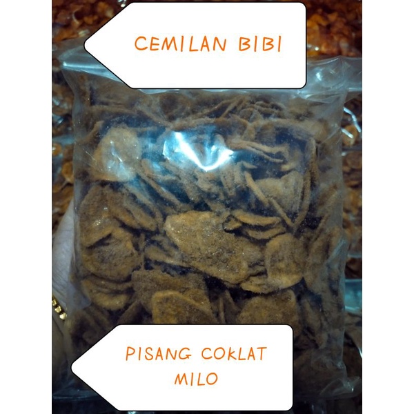 

keripik pisang bubuk milo