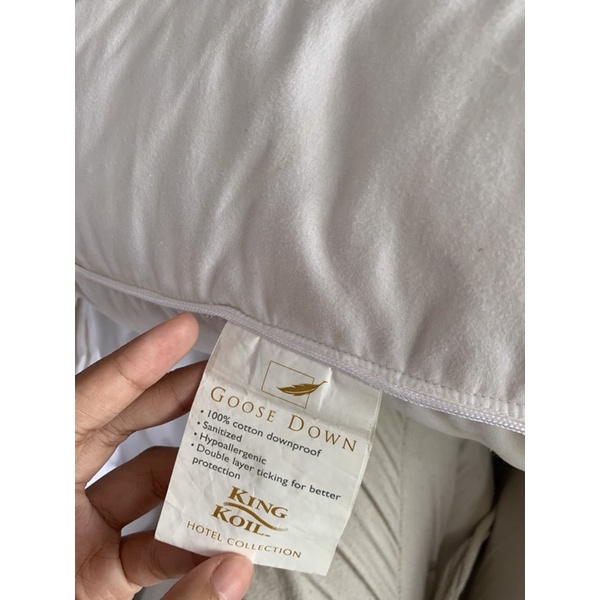 SALE‼️Bantal goosedown KING KOIL ORIGINAL second/Bantal buluangsa king koil ex hotel