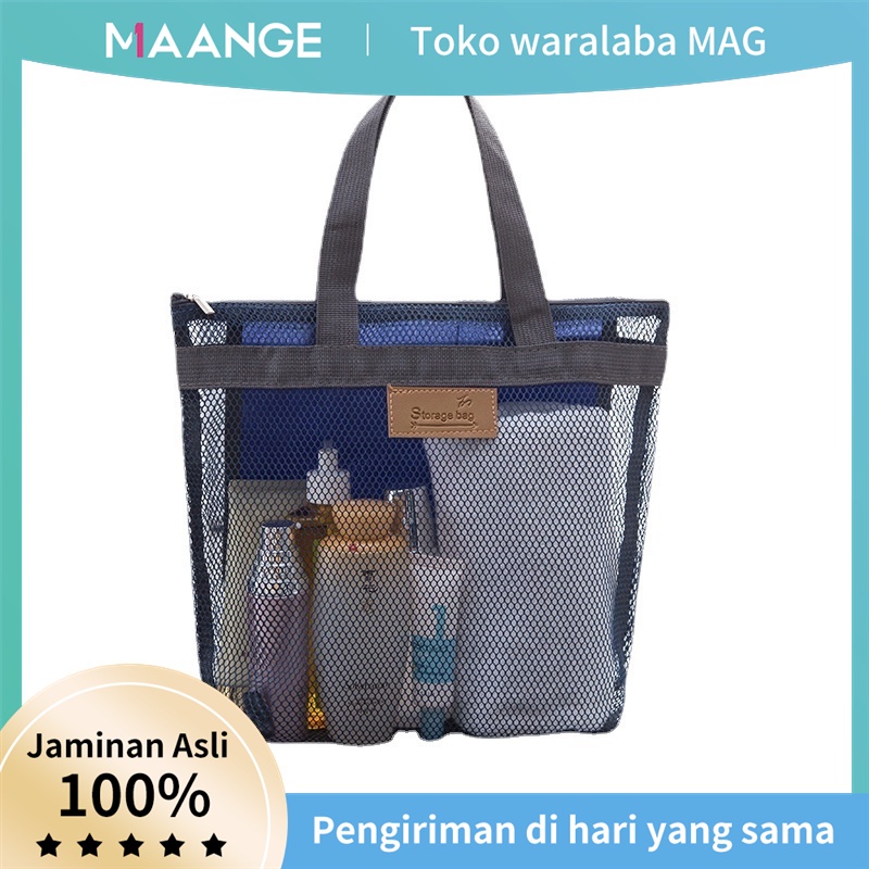 MAANGE Tempat Alat Tas Make Up Pouch Kosmetik Lucu Tas Kosmetik Organizer Travel Pouch Tas Pantai Jinjing Ritsleting Por