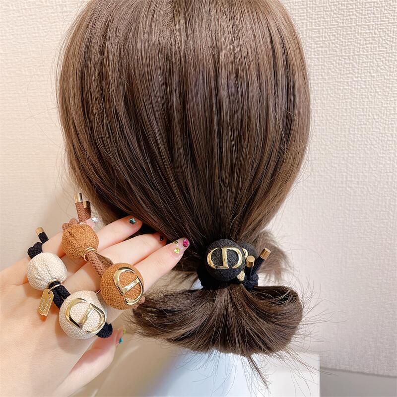 Caliloops Ikat Karet Rambut Blink Premium Korea Emas Gold Acacia