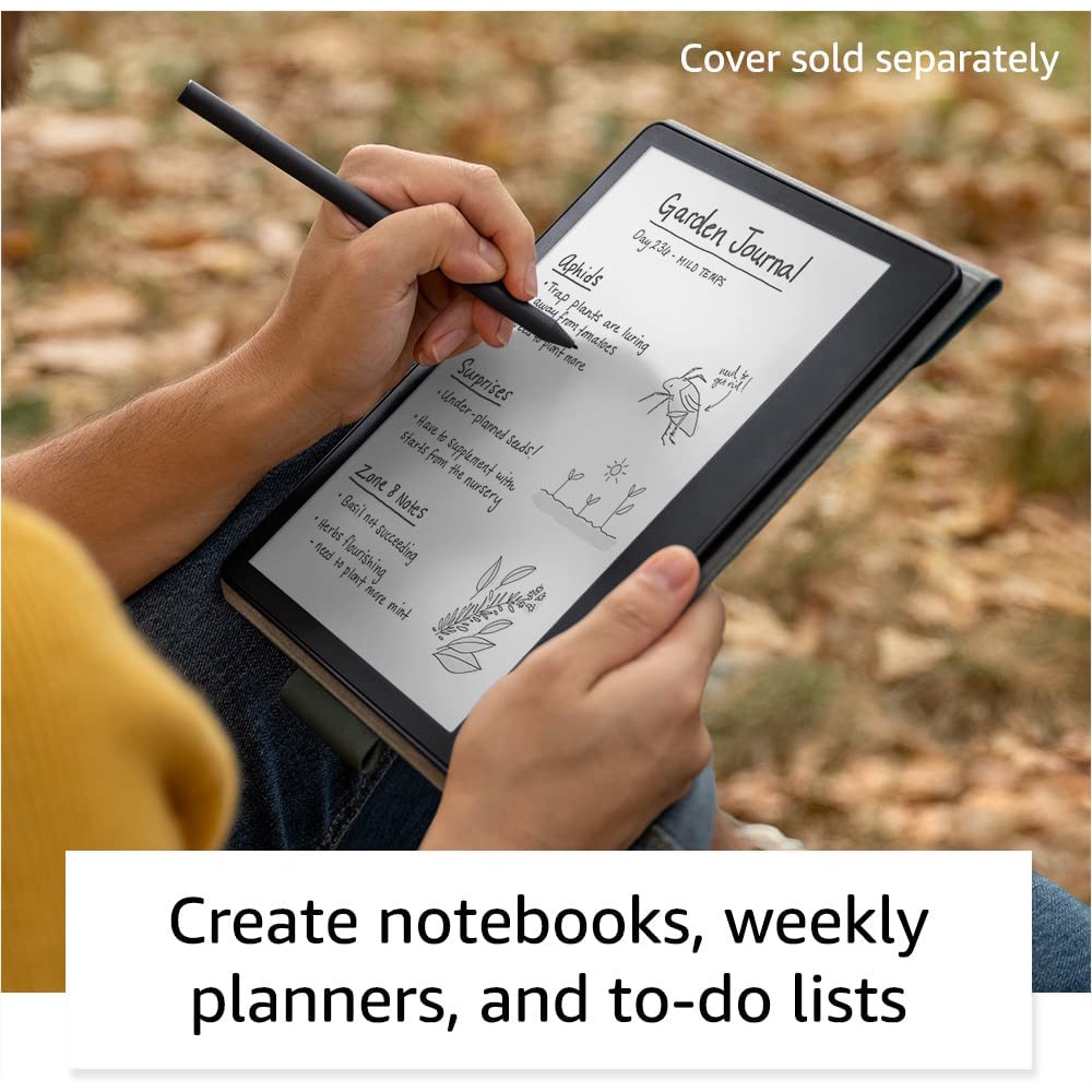 Amazon Kindle Scribe, the first Kindle for reading and writing, with a 10.2” 300 ppi Paperwhite display, includes Premium Pen