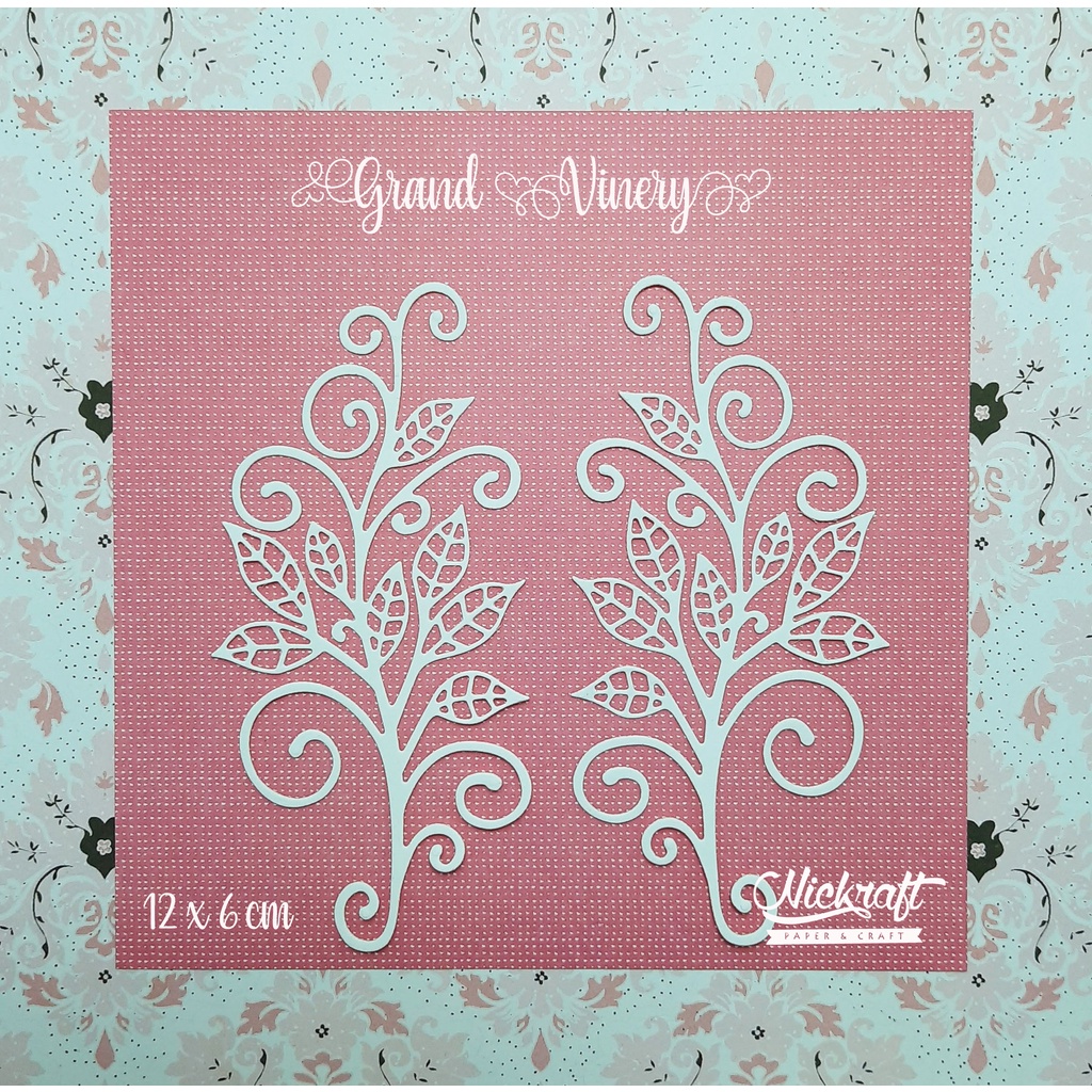 

GRAND VINERY - HIASAN SCRAPBOOK JOURNALING JURNAL DAUN KERTAS SWIRL