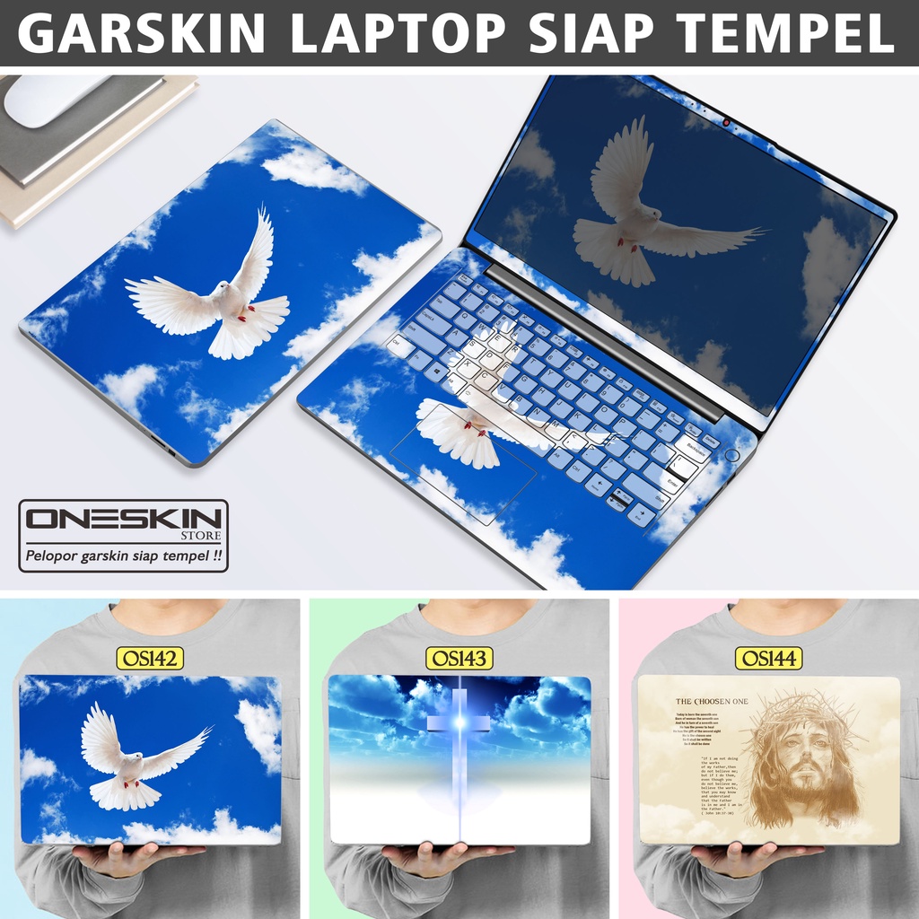 Garskin Sticker Laptop Protector Macbook Full Body Bottom Bezel Palmrest Skin Christian