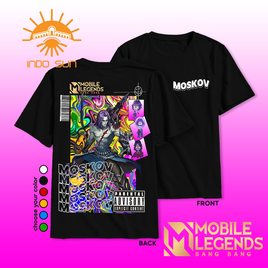 KAOS MOBILE LEGENDS HERO MOSKOV - KAOS MOBILE LEGENDS TERBARU - KAOS MOBILE LEGENDS BISA COSTUM - KA
