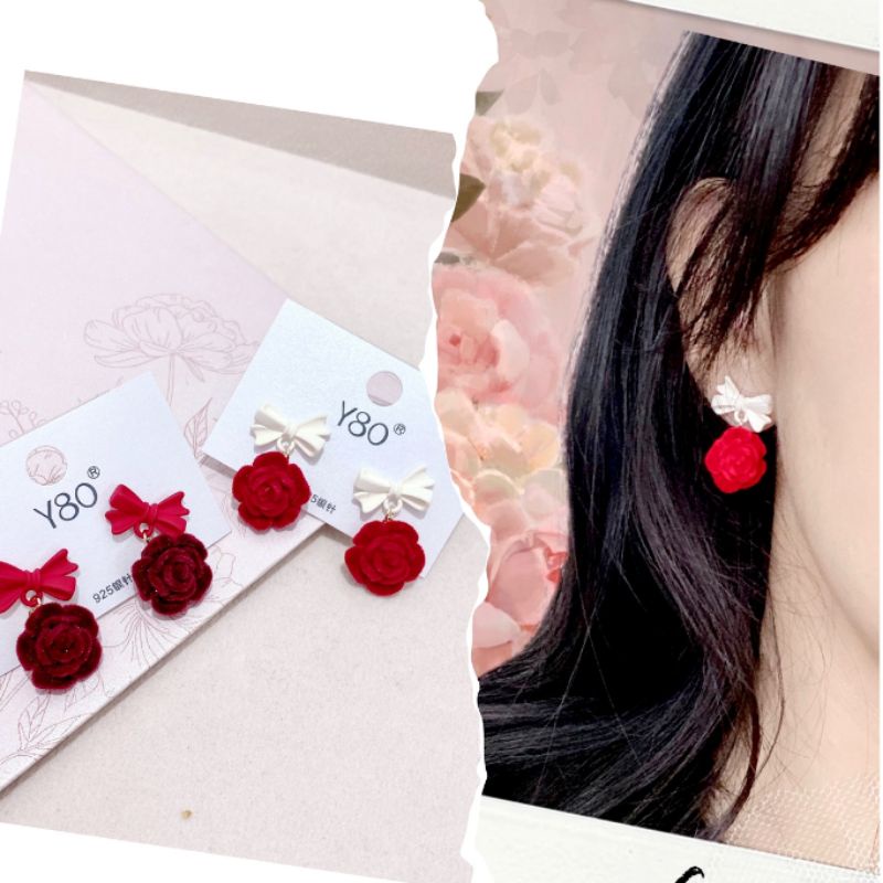 Anting Silver925 perak mata kilau Starling Silver Zircone Premium Quality Mata Kilau Anti Karat Anti Alergi Earring Fashion Import Branded Band A7