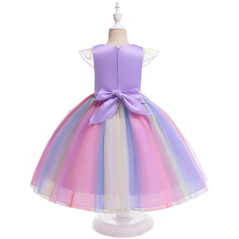 AS Dress Anak Unicorn Tutu Rainbow Import