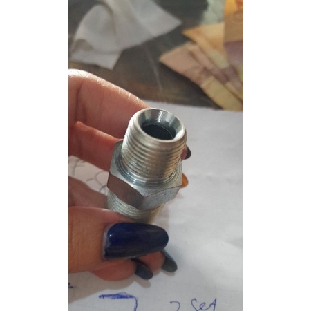 Double nepel UK.1/4 npt x 1/4 npt