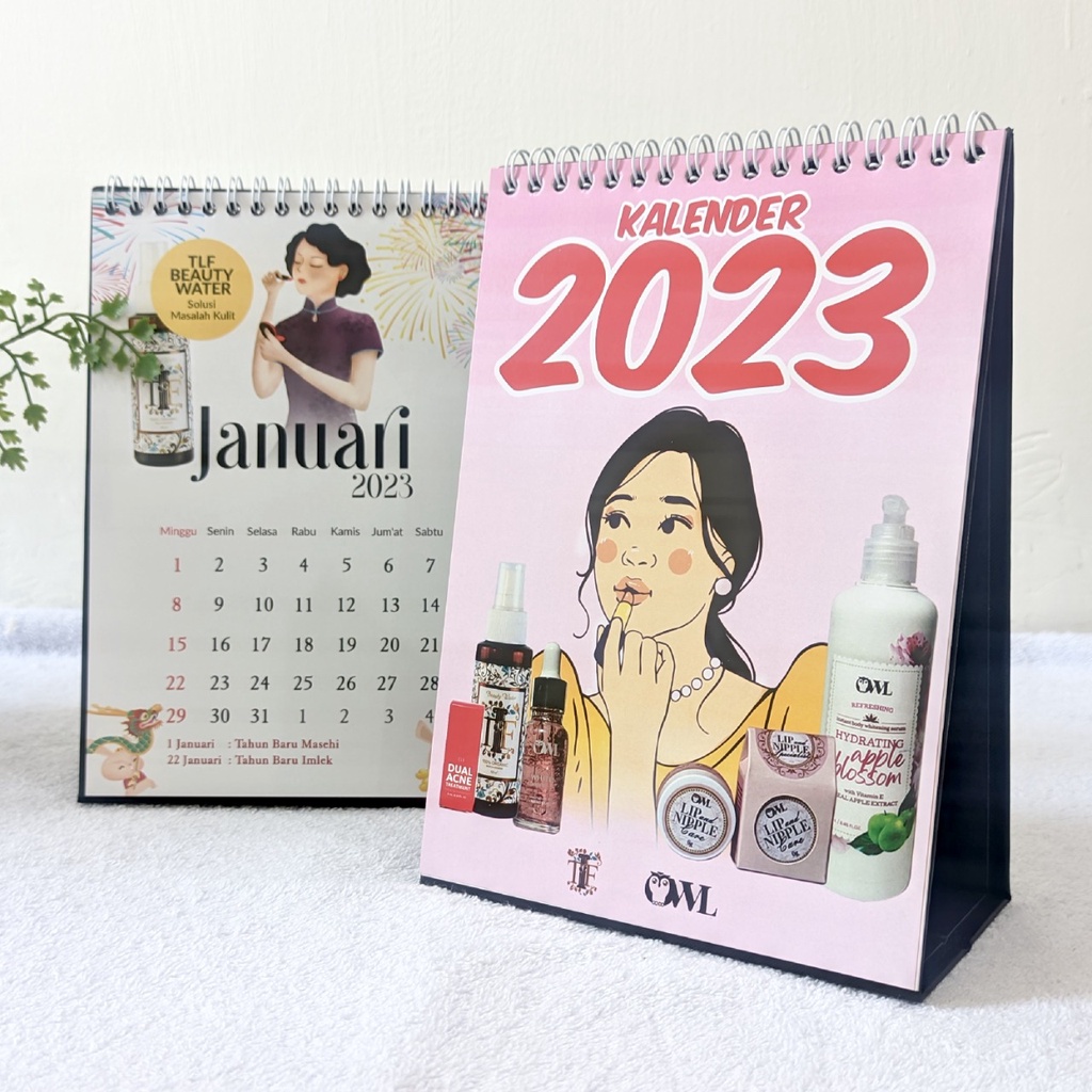 Jual Kalender Mini 2023 Kalender Duduk Meja 2023 Souvenir Kalender 2023 Calender Mini Tlf 