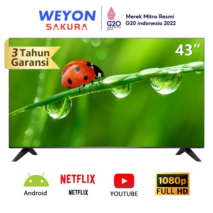 Tgs Weyon Sakura Tv Led 43 Inch Full Hd Ready Smart Tv Televisi