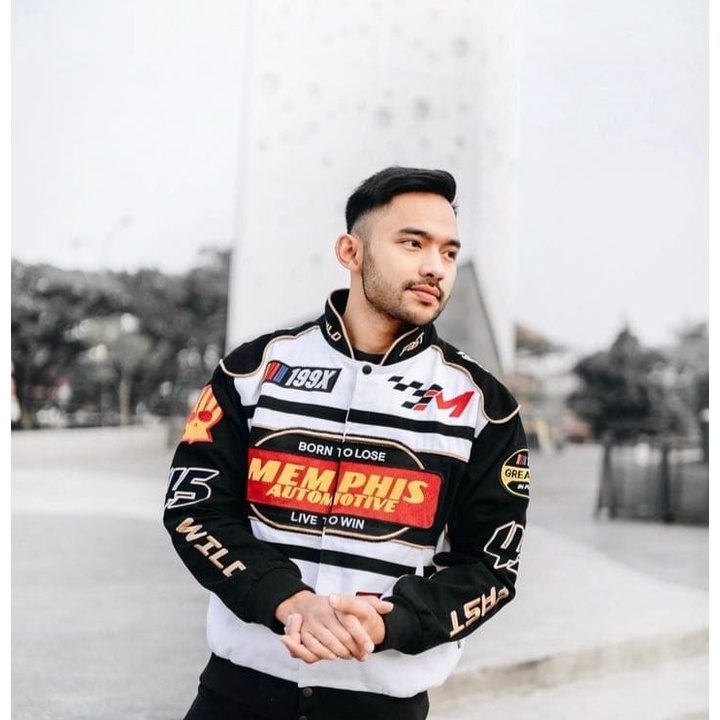 Jaket Vintage Jaket Nascar Speedway Memphis