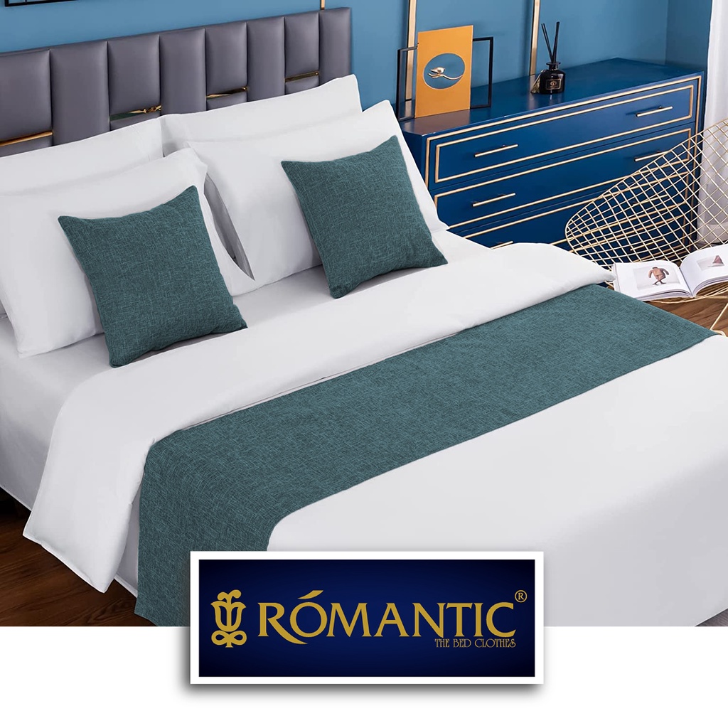 Bed Runner / Selendang kasur Denim by ROMANTIC standard Hotel minimalis