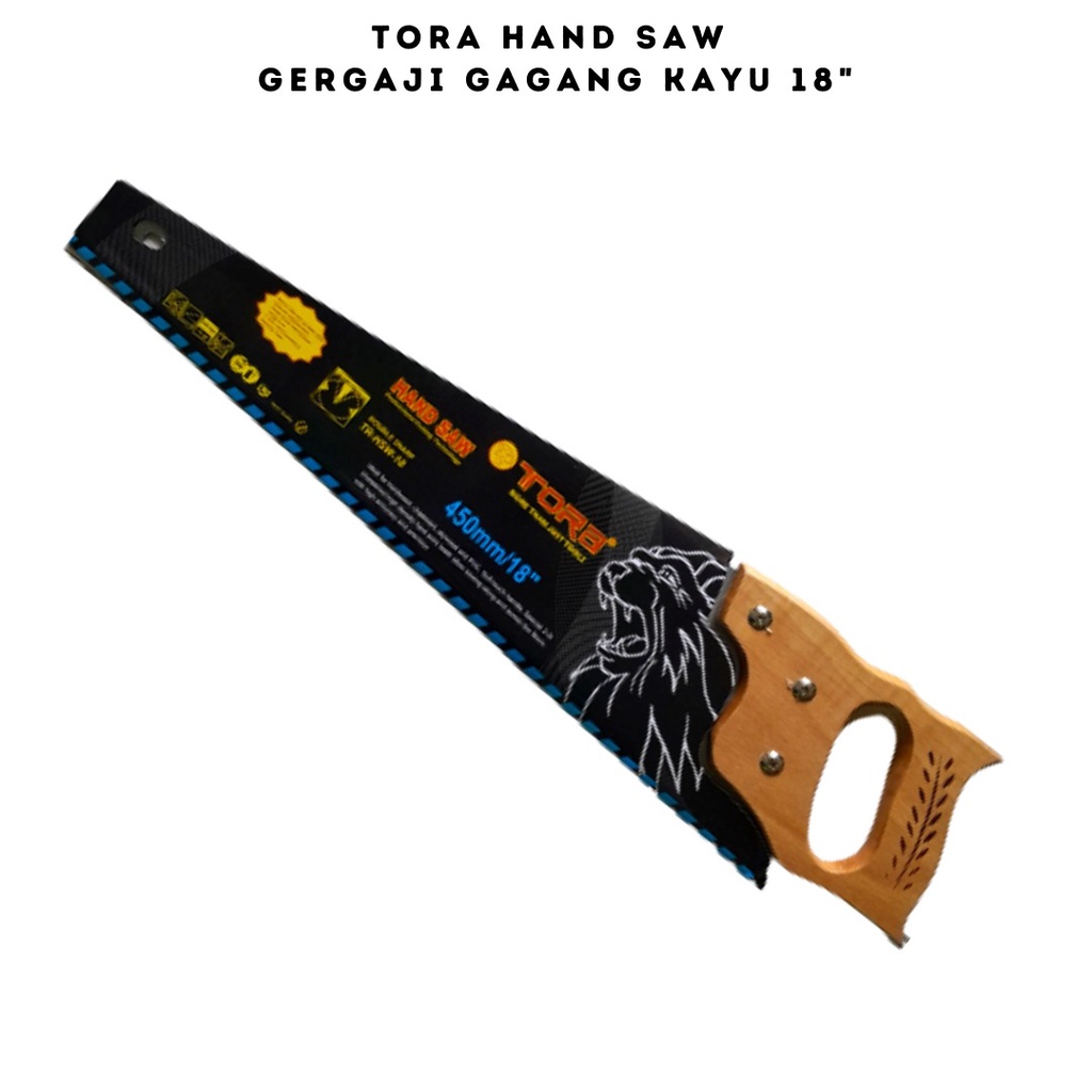 dijamin SANGAT TAJAM !! Gergaji Kayu 18 Inch Gergaji Potong Hand Saw Wooden Tora GERGAJI KAYU