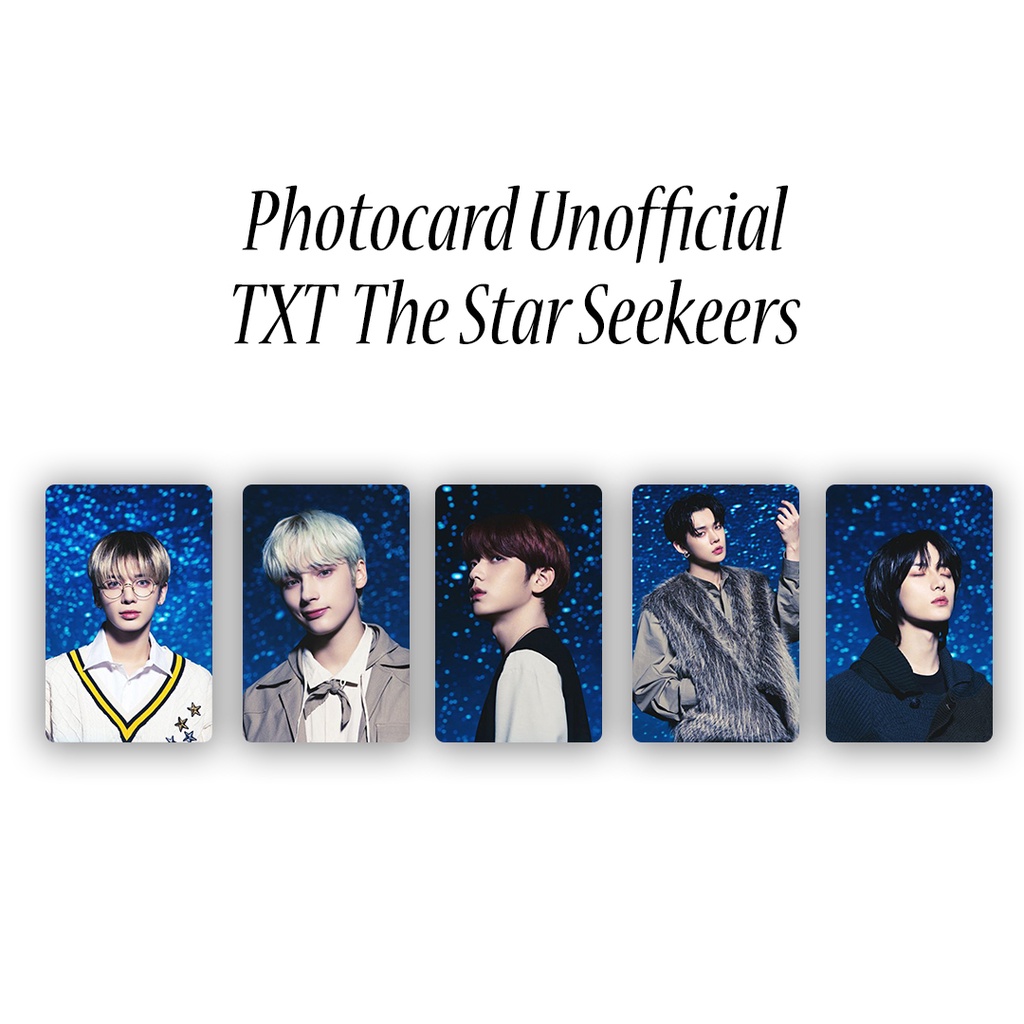 

photocard tomorrow x together star seeker / pc txt unofficial / hueningkai soobin yeonjun taehyun beomgyu