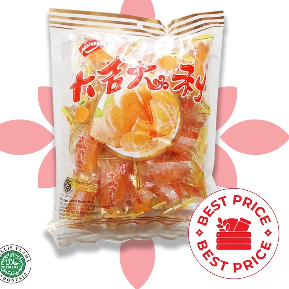 

Koden4N8z NARAYA - JELLY JERUK / ORANGE - 30PC/500 GR