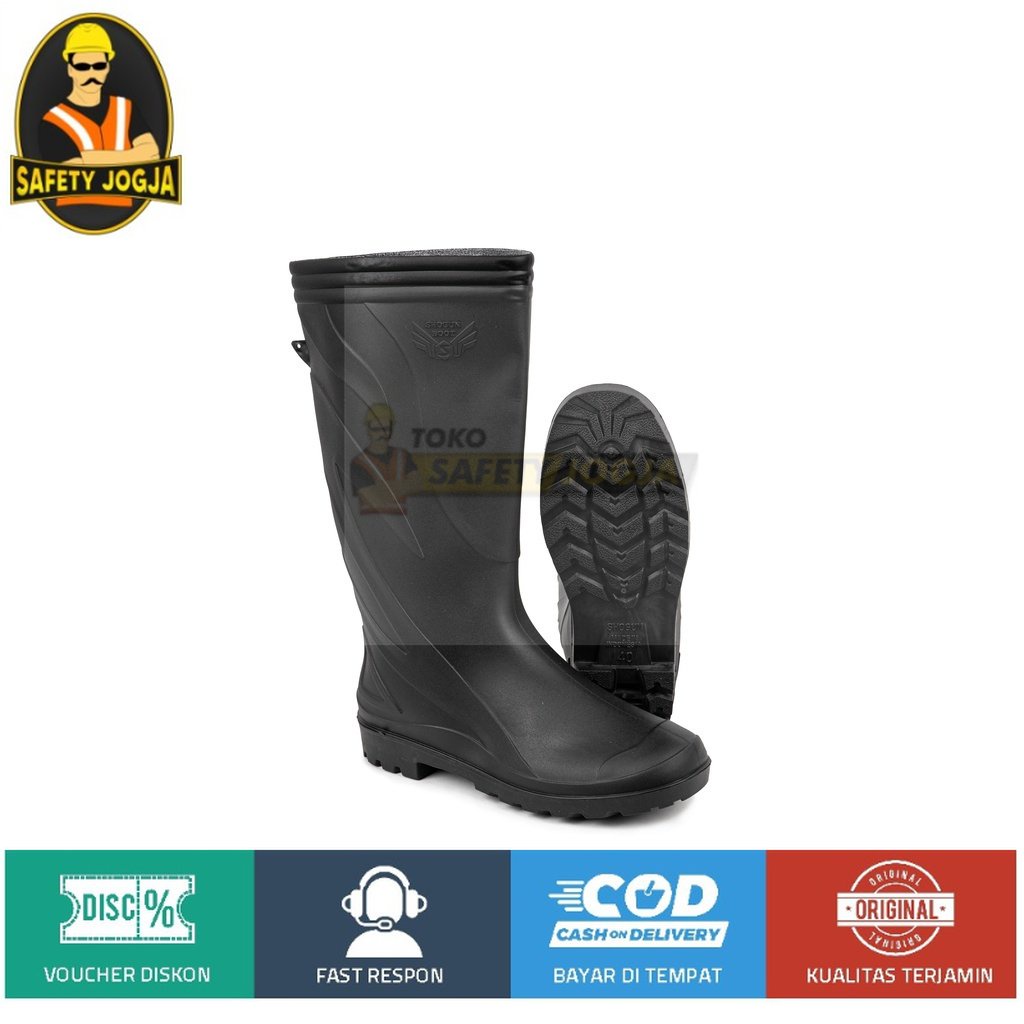 SEPATU BOOTS KARET PVC ANTI AIR BANJIR ANTI SLIP SHOGUN