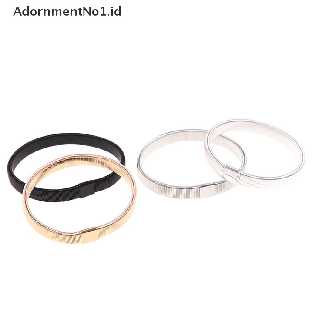 [AdornmentNo1] Gelang Tangan Pria Shirt Sleeve Holders Metal Arm Band Hold Elastic Hoop Armband [ID]