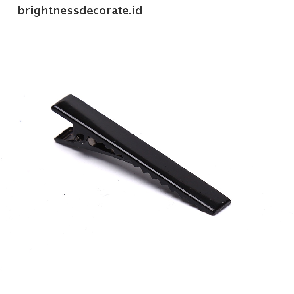[Birth] 100pcs Hitam Hairclips Single Prong Alligator Hairpin Blank Setg Hair Clips [ID]