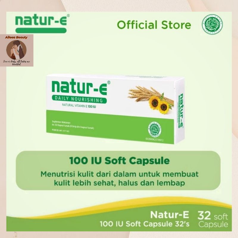 Jual Natur E 100 Iu Box Isi 16 And 32 Kapsul Natur E Hijau Vitamin Kulit Shopee Indonesia 5096