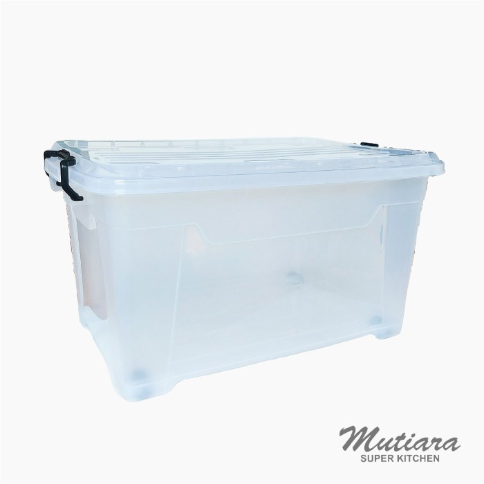 Storage Box Container Box Plastik Transparan Ezy 45L Swbx-22