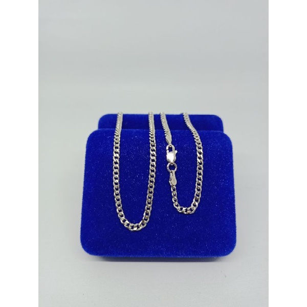 kalung dewasa rantai stang polos/perak asli silver 925 lapis emas/perhiasan fashion wanita terbaru