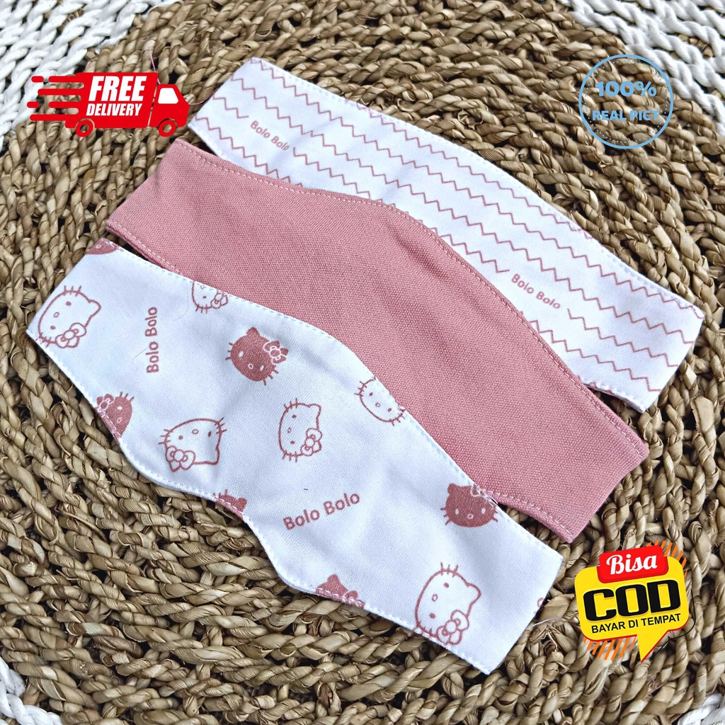 SALE 7.7 SERIAN DUSTY - 3 Pcs Kacamata Jemur Bayi Penutup dan Pelindung Mata Bayi Serian PINK DUSTY merk SNI Bolo - Bolo