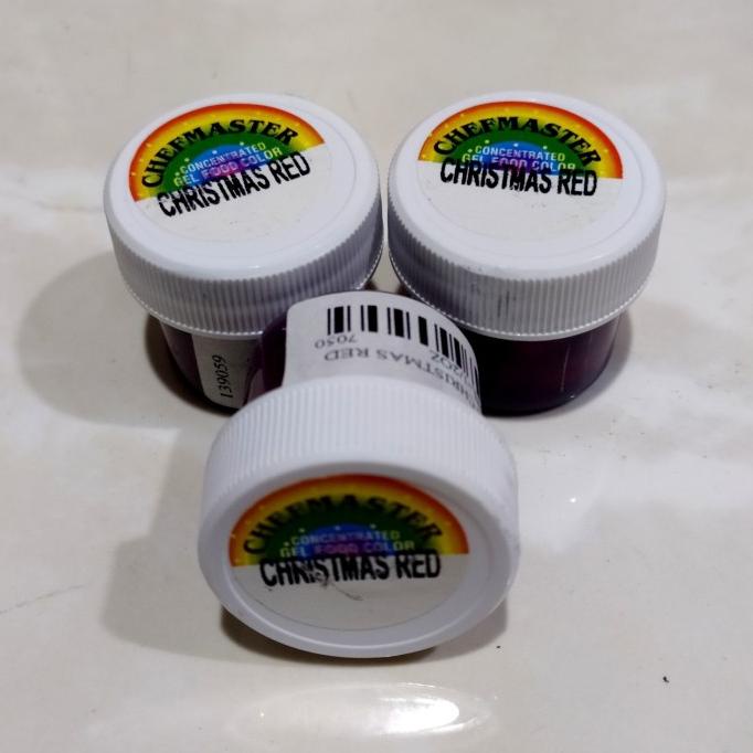 

Chefmaster Christmas Red Color / Pewarna Makanan Christmas Red 0,5oz