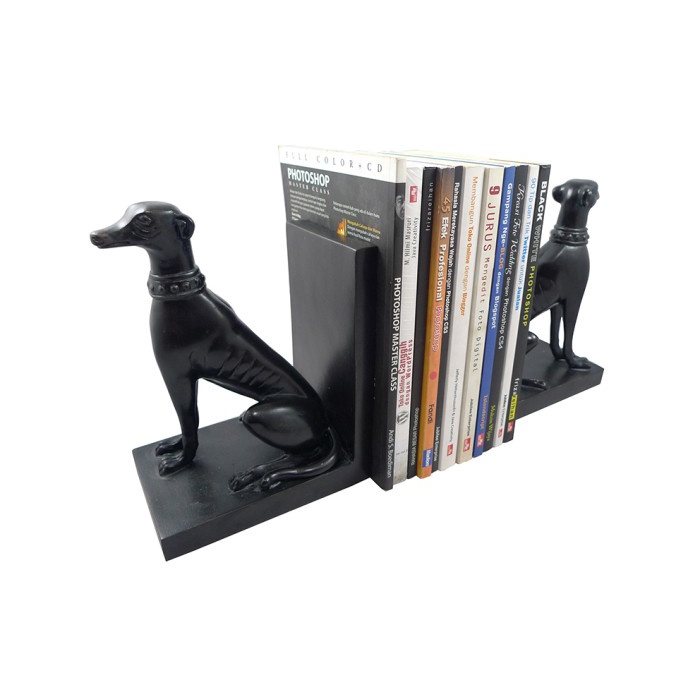 

Terlaris ✨ -Hermosa Pembatas buku/ Book End Two Black Dog- 2.1.23