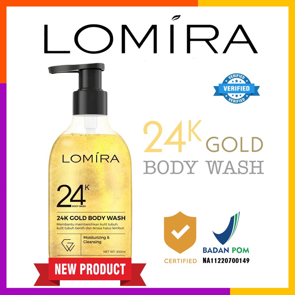 LOMIRA 24K GOLD BODY WASH / SABUN MANDI LOMIRA BPOM