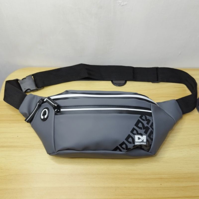 Waistbag Pria Waterproof Orginal Merk DM | Tas Selempang Pria Exclusive High Quality