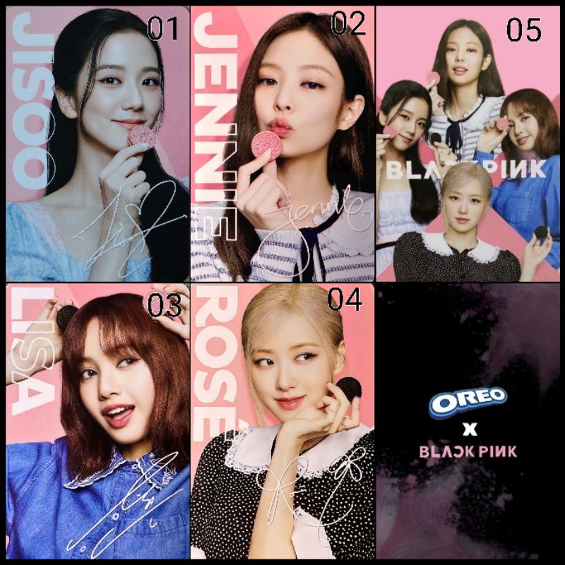 OREO X BLACKPINK PHOTOCARD OFFICIAL