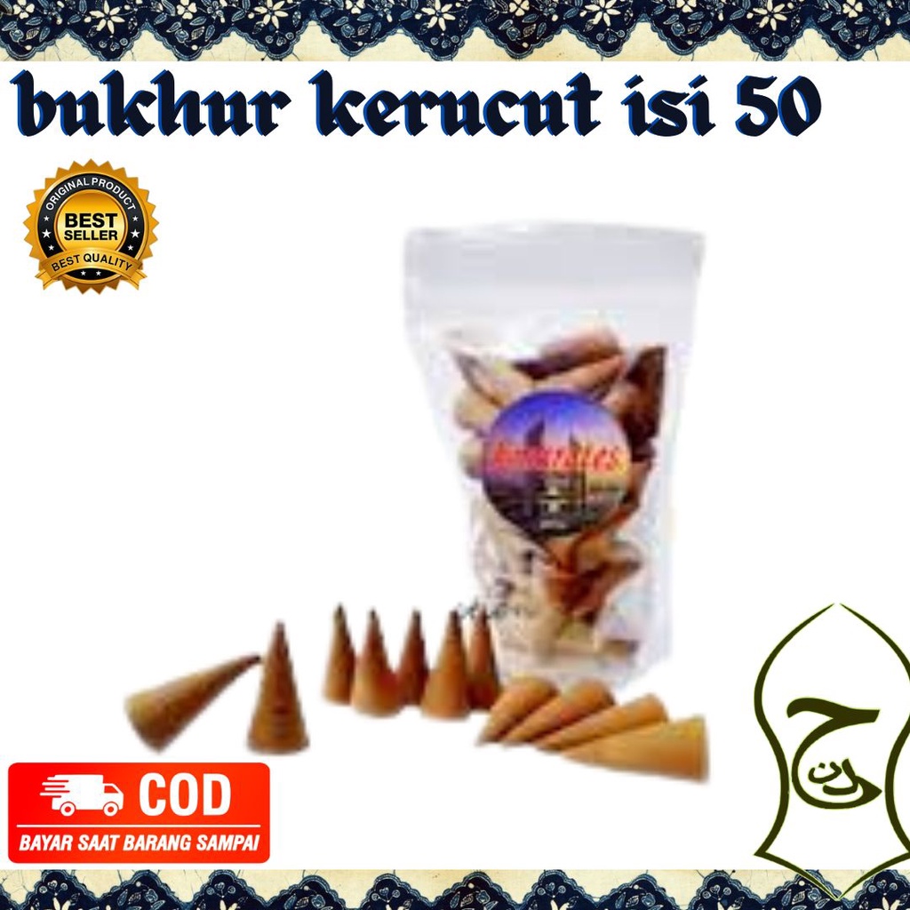 Buhur Dupa Pengharum Ruangan Bukhur Kerucut/buhur gaharu 50 pcs murah