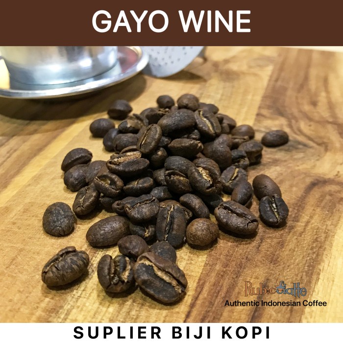 

[BISA COD] Kopi Gayo Wine 100% Bean Biji Ground Bubuk 500gr Roasted Coffee - Biji / Bean