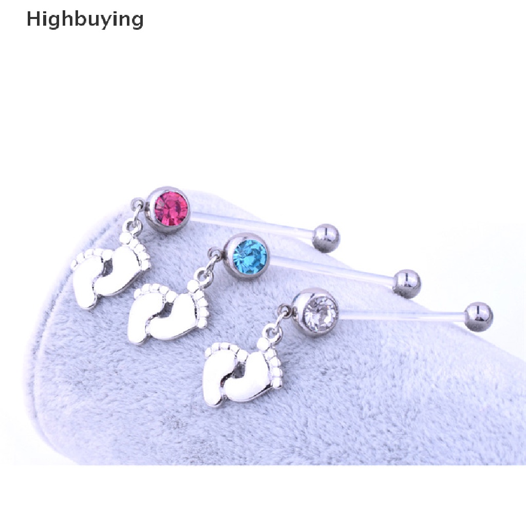 Hbid Lentur Hamil Maternity Baby Kaki Cowok Cewek Belly Bar Navel Ring Glory