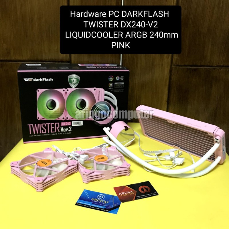 Hardware PC DARKFLASH TWISTER DX240-V2 LIQUIDCOOLER ARGB 240mm PINK