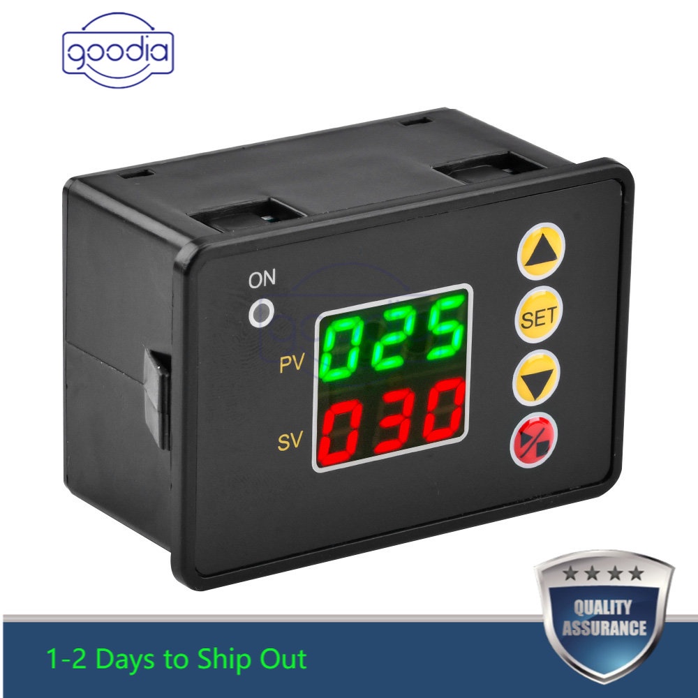 ✫〖ready to ship/COD〗✫  Dc/Ac 12v 24v 110-220v T2310 Relay Kontrol Waktu Delay Mikrokomputer Terbuka