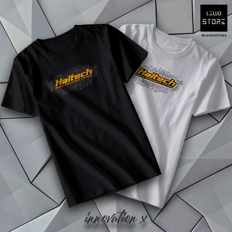 kaos pria racing Haltech Ecu Tee Shirt Unisex 100% Cotton Ready Stock bisa cod