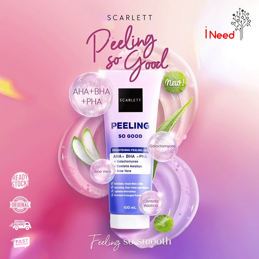 (INEED) Scarlett Whitening Peeling So Good | Brightening Peeling Gel 100ml BPOM Original by Felicya Angelista