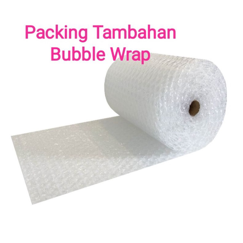 

Packing tambahan Bubble wrap agar paket aman