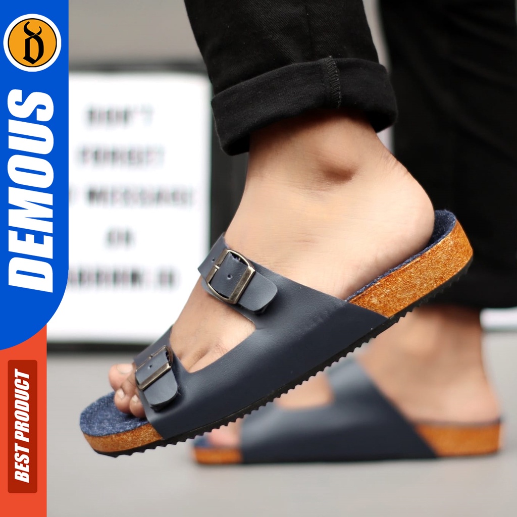 DEMOUS Donovan - Sandal Slide Pria Sendal Slop Casual