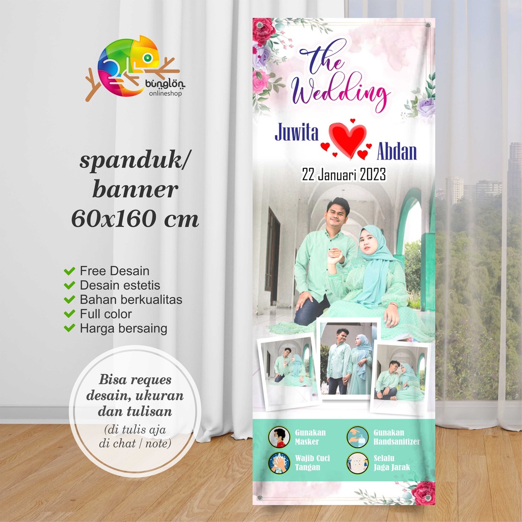Spanduk, Banner Wedding, Banner Pernikahan