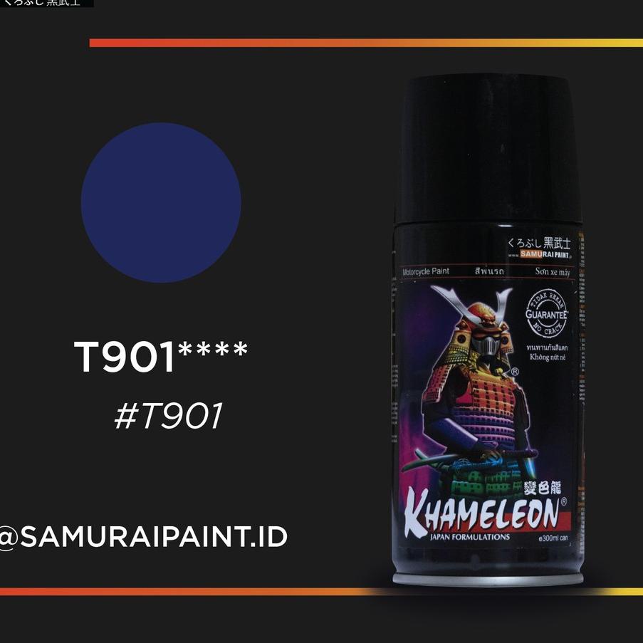 ➥ Samurai Paint Khameleon Navy Blue T901 Bunglon Biru Navy T901 Cat Aerosol Kualitas Kompresor ✻
