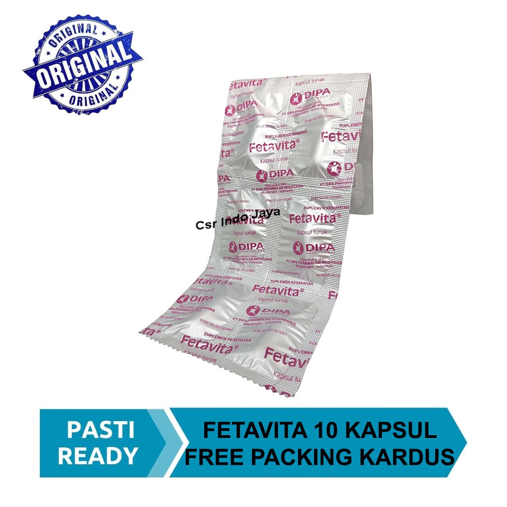 Fetavita Strip 10 Capsul Dijamin Original / Fetavita Capsul