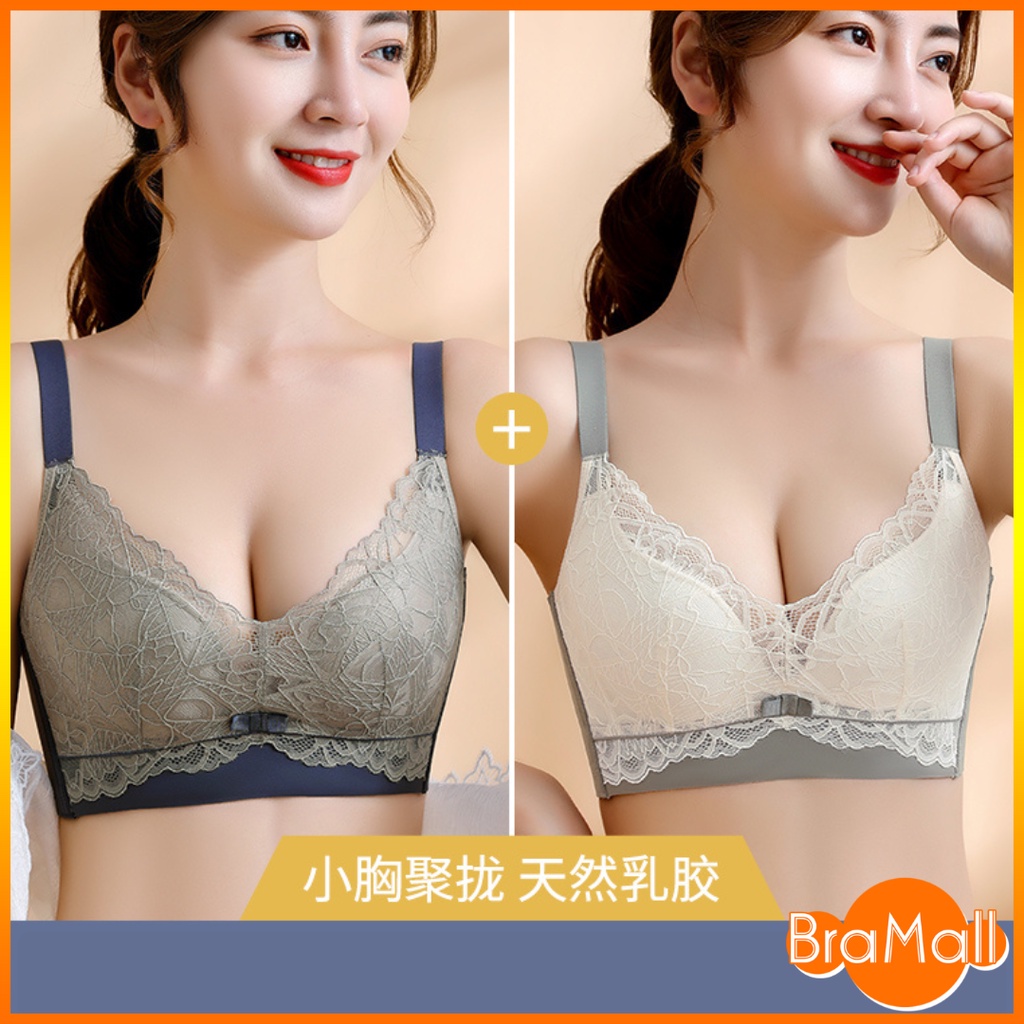 【 Bra Mall 】BM-374 Bra BH Push Up Tanpa Kawat Celana Dalam Wanita Bikini Sport Beha Korea Fashion Bralette Remaja
