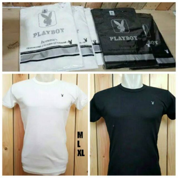 Kaos Dalam Playboy Kaos Dalam Pria Roundneck