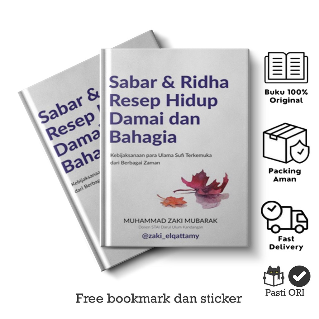 BUKU SABAR DAN RIDHA RESEP HIDUP DAMAI DAN BAHAGIA