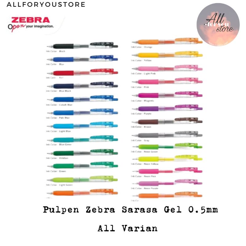 

Pulpen Gel Sarasa Clip Zebra 0.5 mm