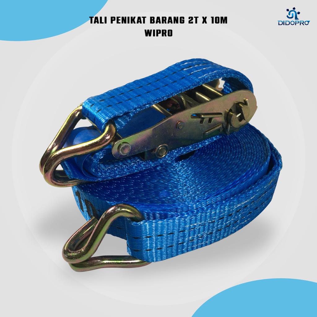 Tali WIPRO 2 Ton 6m 10m Webbing Cargo / Tali Pengikat / Tali Miniatur / Track Belt / Tali Krek