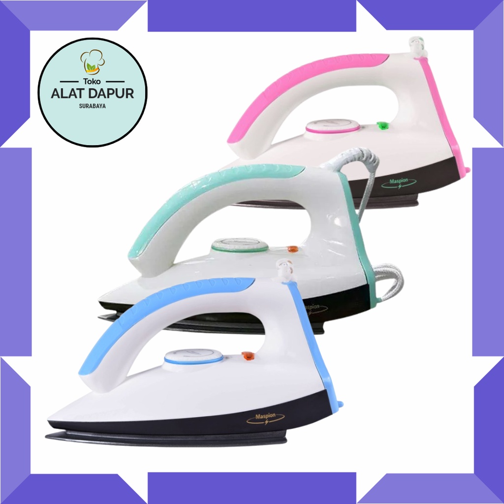 Setrika Maspion HA 340 Automatic Dry Iron HA340 Gosokan Anti Lengket